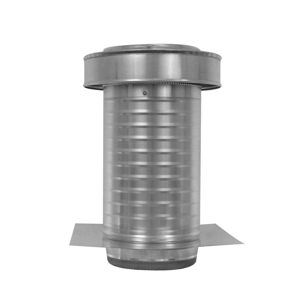 8 in. Dia. Aluminum Keepa Roof Jack with 2 in. Tail Pipe in Mill Finish