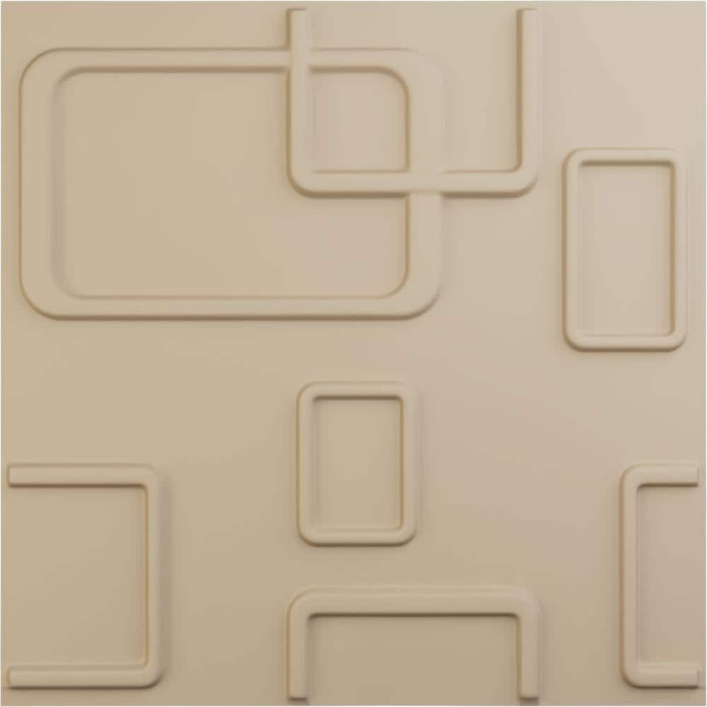Odessa 20" Smokey Beige 3D Textured PVC Wall Panel