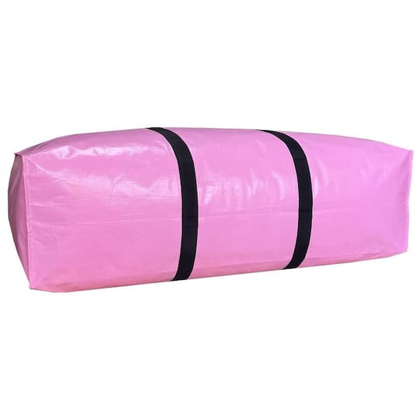 Anqtovp Domestic Carry-On Bag Pink+Turquoise Waterproof Heavy Duty