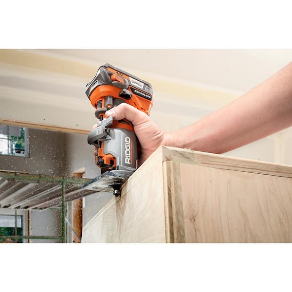 18-Volt Cordless Brushless 1/4 in. Compact Router with Fixed Base and Tool Free Depth Adjustment 18-Volt Cordless Brushless 1/4 in. Compact Router with Fixed Base and Tool Free Depth Adjustment