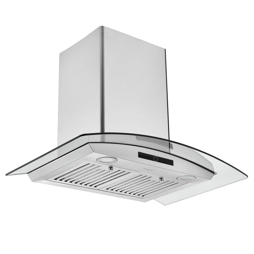 flat glass cooker hood