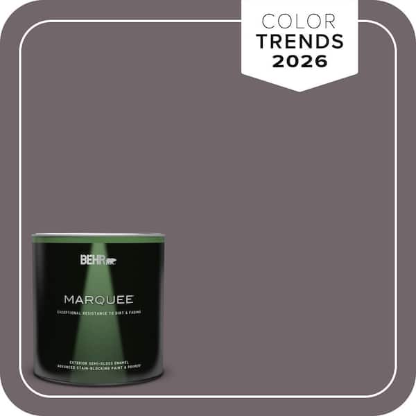 BEHR MARQUEE 1 qt. #N570-5 Curtain Call Semi-Gloss Enamel Exterior Paint & Primer