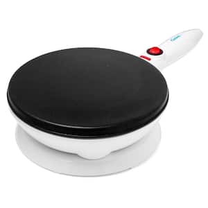 Single Waffle White Crepe Maker with Recipe Booklet