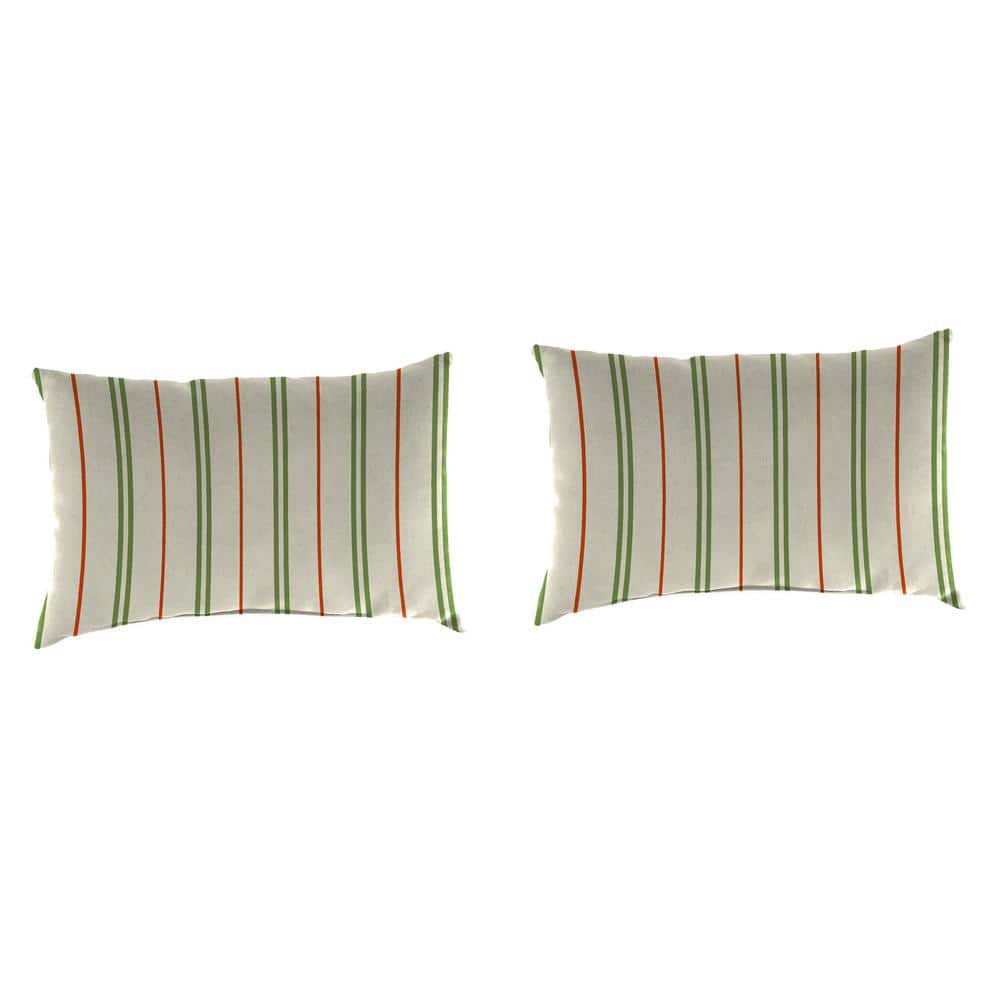 18 in. L x 12 in. W x 4 in. T Outdoor Pillow Lumbar Throw in Gallan Cedar (2-Pack) price history on PriceWatchPro
