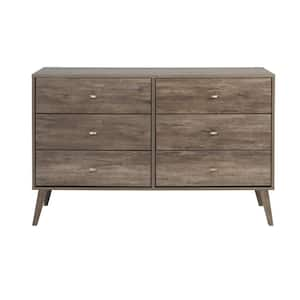 6-Drawer Milo Mid Century Modern Dresser