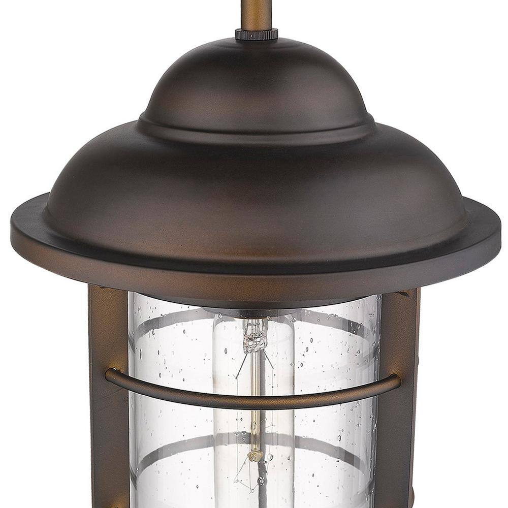 Dylan Mini Globe Pendant Light in Oil-Rubbed Bronze and Glass