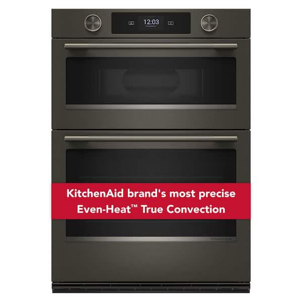 5 cu. ft. Electric Wall Oven and Microwave Combo in Black Ore with Assisted Cooking Modes