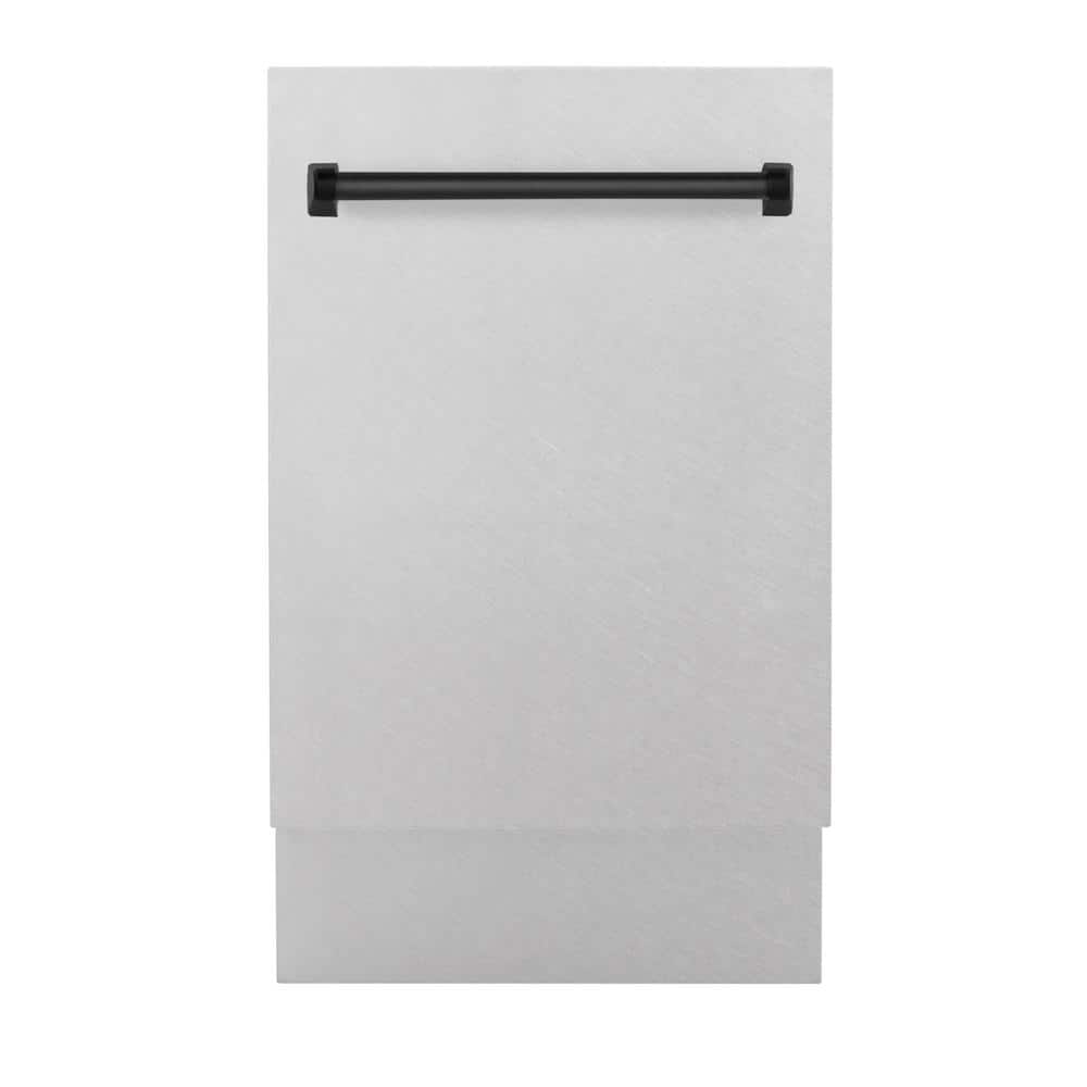 Autograph Edition 18 in. Tallac Top Control Dishwasher with Satin Stainless Steel Panel and Matte Black Handle