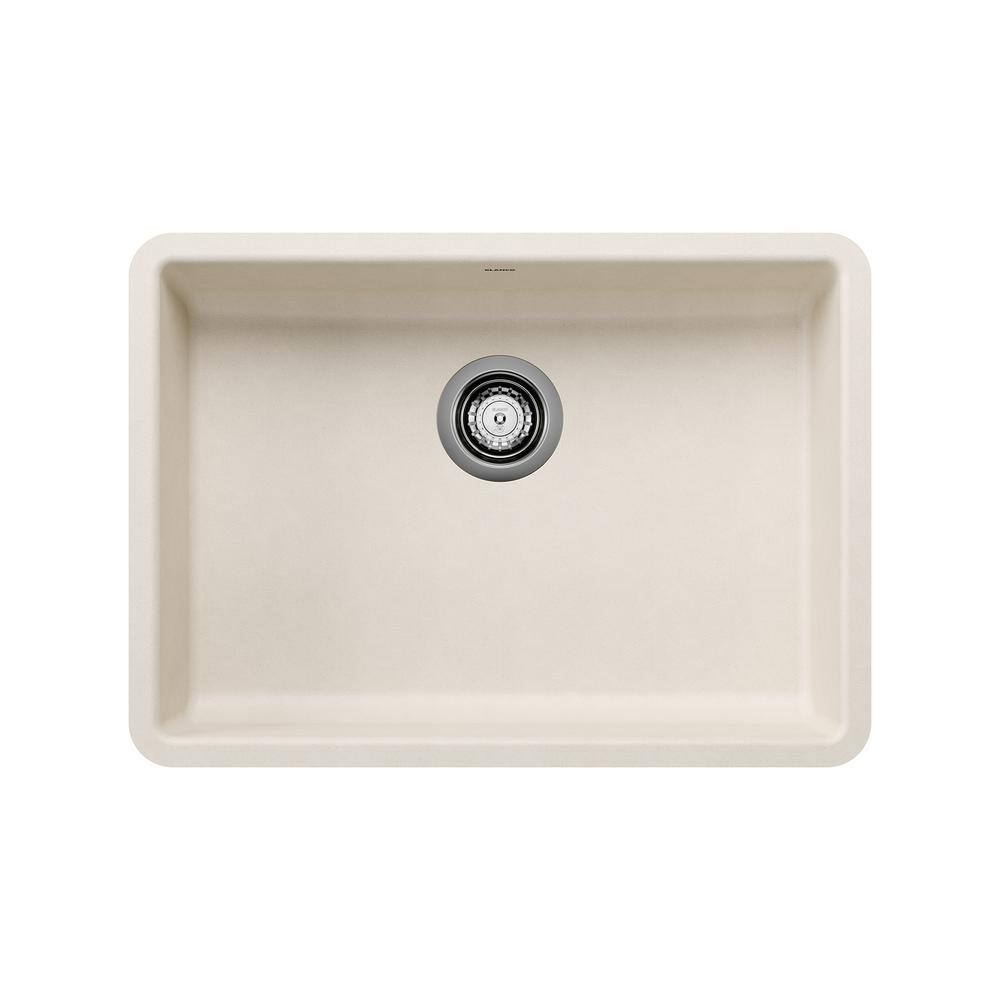 Precis Undermount Granite 25 in. x 18 in. Single Bowl Kitchen Sink in Soft 