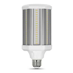 400-Watt Equivalent Corn Cob E26 Base with E39 Mogul Adapter High Lumen Daylight (5000K) HID Utility LED Light Bulb