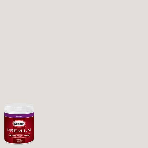 Glidden Premium 8 oz. #HDGWN22U Light Pelican Grey Eggshell Interior Paint Sample with Primer