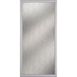 Rain 22 in. x 48 in. x 1 in. with White Frame Replacement Glass