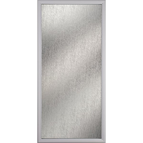 ODL Rain 22 in. x 48 in. x 1 in. with White Frame Replacement Glass