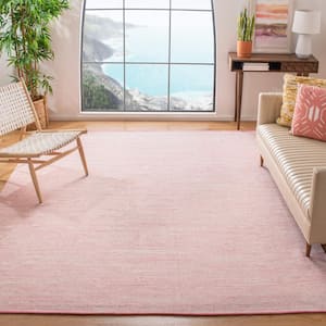 Montauk Pink/Fuchsia 9 ft. x 12 ft. Solid Color Area Rug