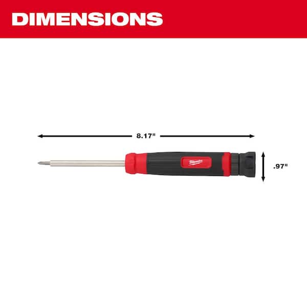 Tournevis Multi-bit Milwaukee 27-en-1 – 48-22-2912, à Cliquet, Embouts Sécurité