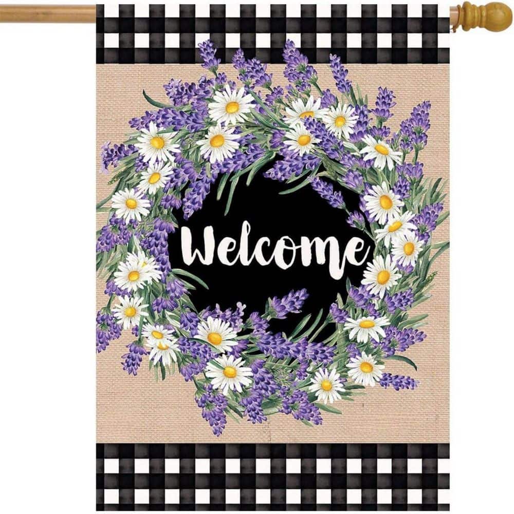 House Flag 40x28 For Outdoor Lavender and Daisies Spring For Spring House Flag price history on PriceWatchPro