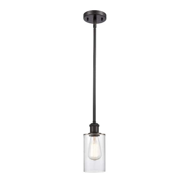 Innovations Clymer 1-Light Oil Rubbed Bronze Drum Pendant Light with ...