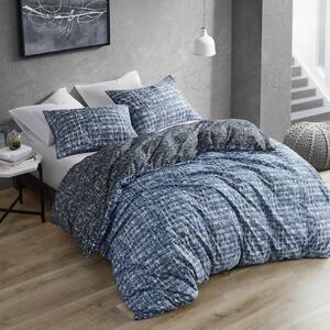 Maca 2-Piece Blue Solid Polyester Twin/Twin XL Reversible Comforter Set