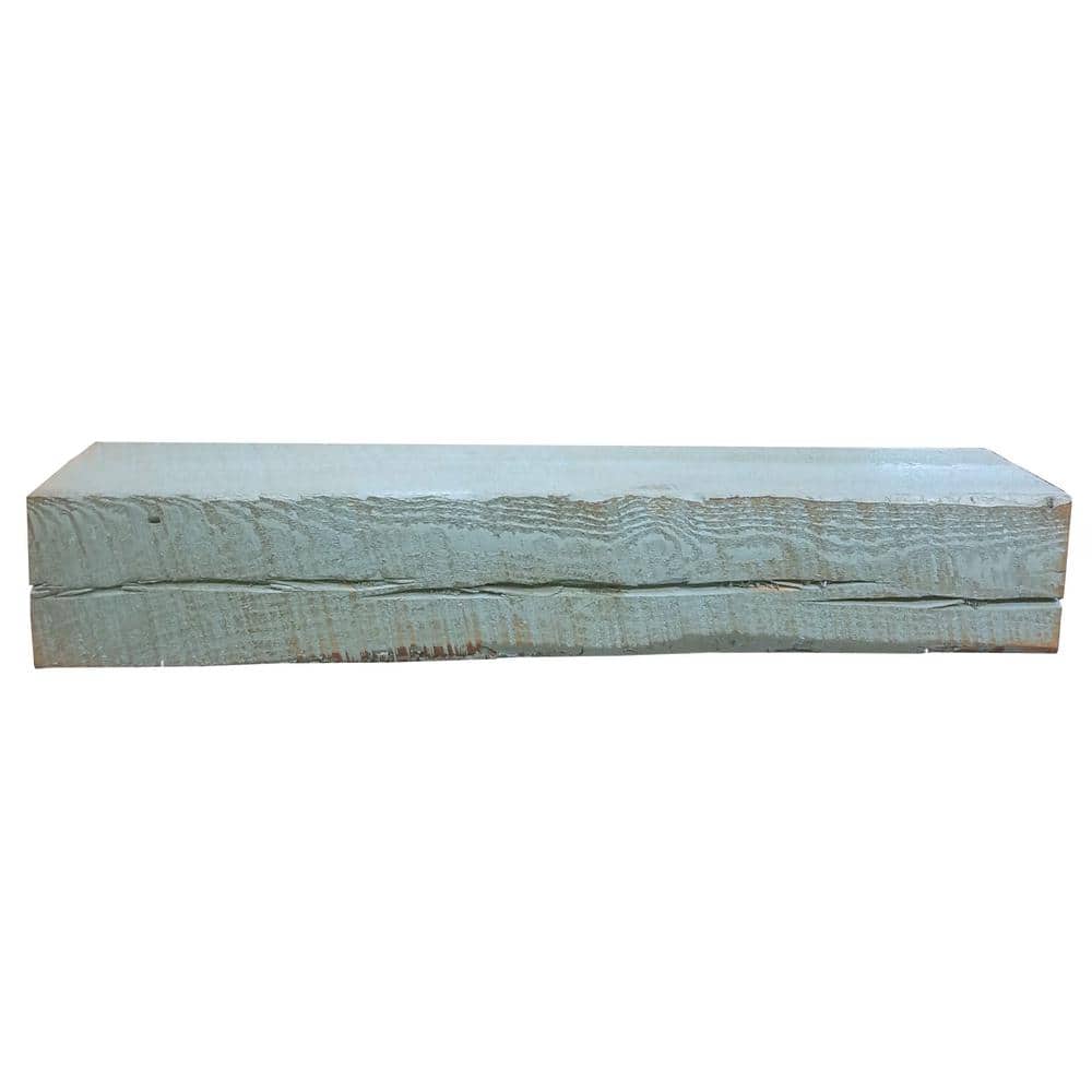 Solid Spruce Rough-Hewn Mantel 72 in. x 5 in. x 8 in. Fireplace Shelf
