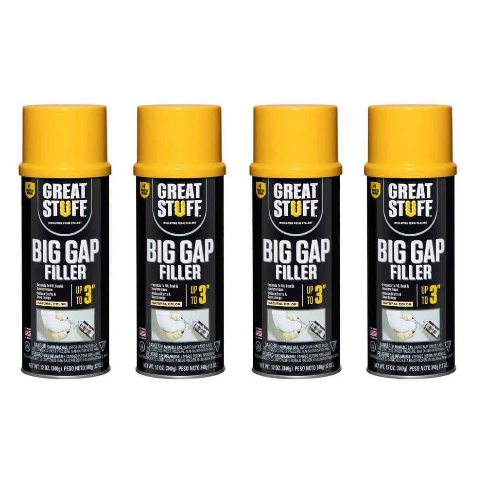 12 oz. Big Gap Filler Insulating Spray Foam Sealant (4 Pack)