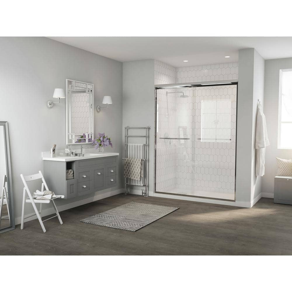 Coastal Shower Doors Paragon 1 4 Series 54 In X 71 In Semi Framed