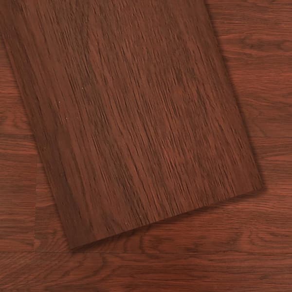 Dundee Deco Mahogany 3 MIL x 6 in. W x 36 in. L Peel and Stick Waterproof Luxury Vinyl Plank Flooring (15 sq. ft./case)
