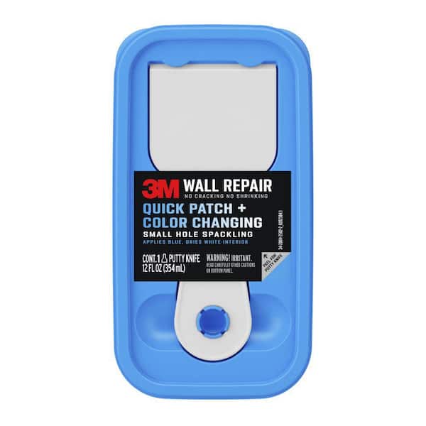 Wall Repair Quick Patch + Color Changing Small Hole Spackling,12 oz.