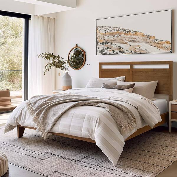 Brown and white headboard discount