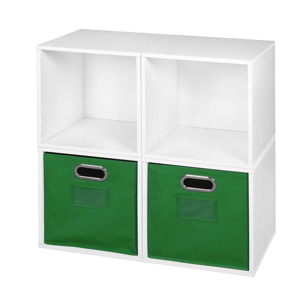 Niche 26 in. H x 26 in. W x 13 in. D Wood 4 Cube Organizer