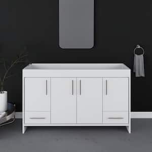 Pacific 60 in. W x 18 in. D x 33.88 in. H Bath Vanity Cabinet without Top in White
