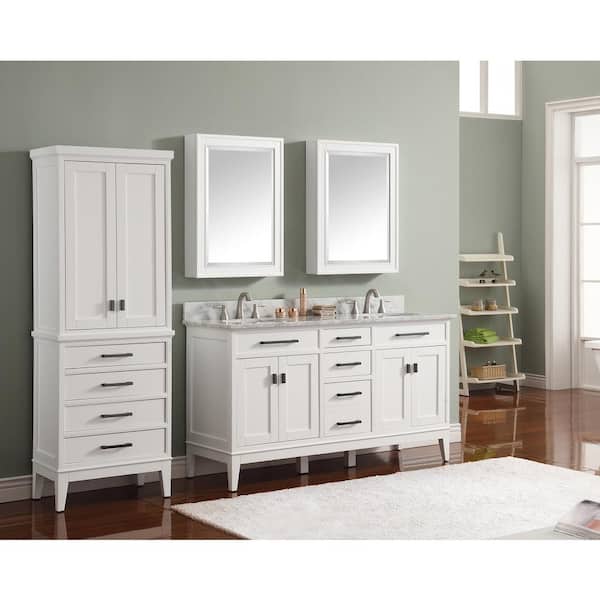 Avanity Madison 60-in White Bathroom Vanity Cabinet Avanity Madison 60-in White Bathroom Vanity Cabinet