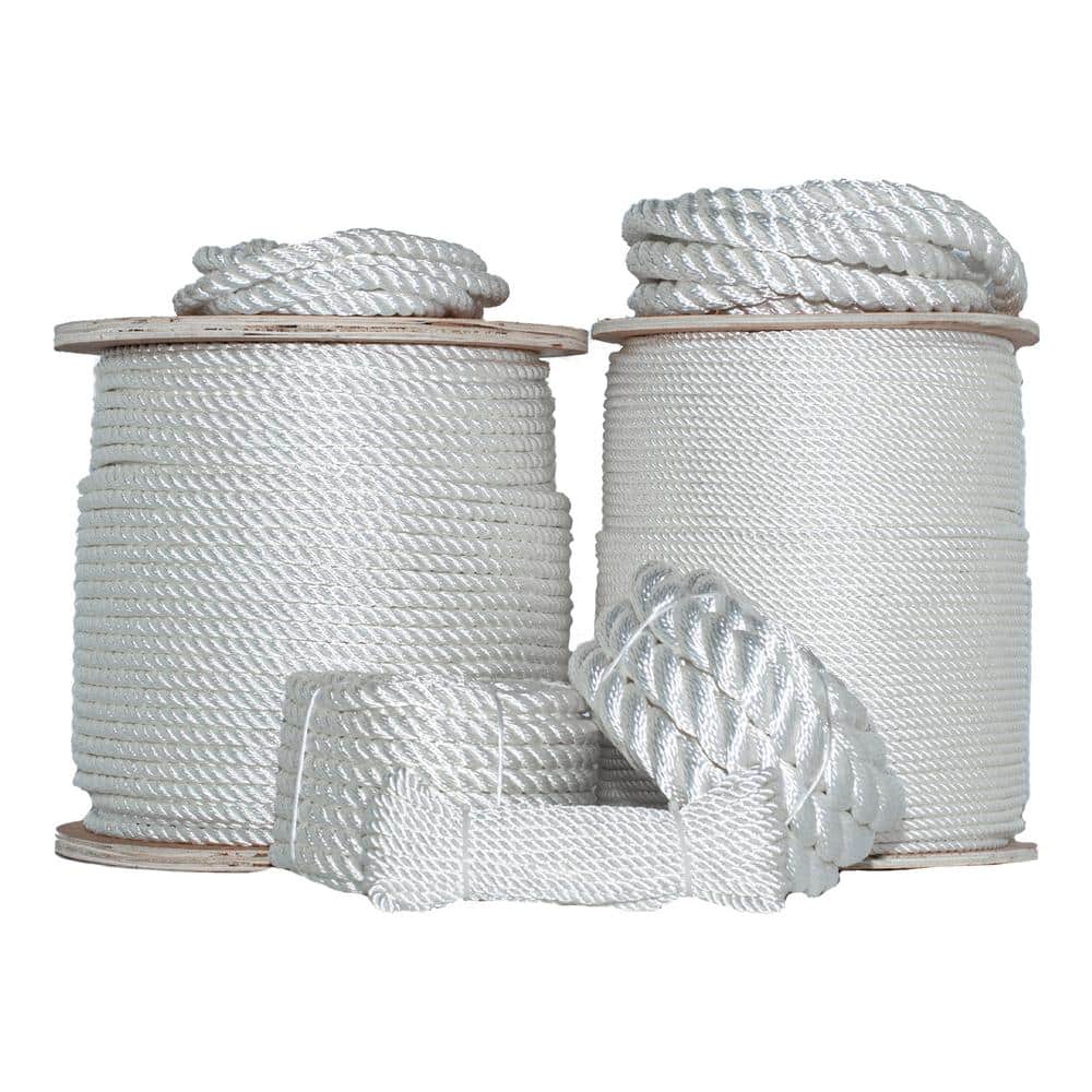 3/4 in. x 100 ft. Heavy-Duty All-Weather Twisted Polyester Rope - White price history on PriceWatchPro