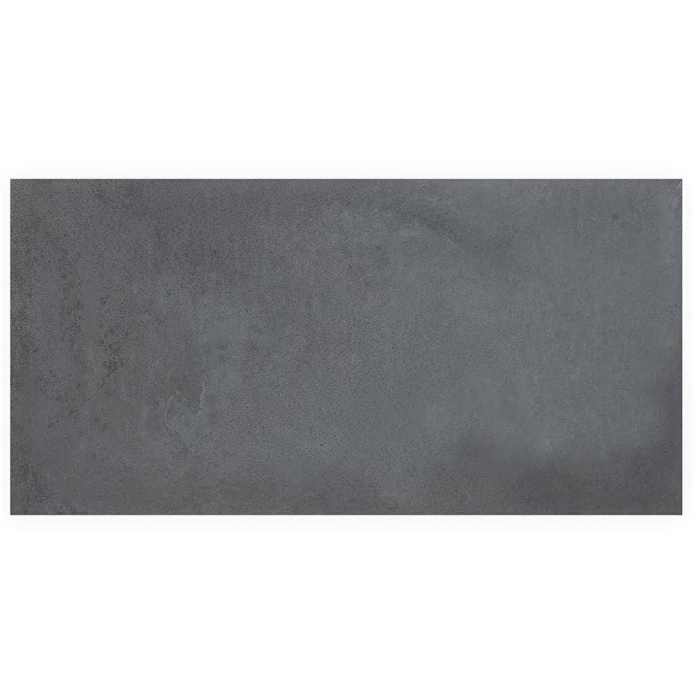 Angela Harris Santa Clara Large Matte Black Porcelain Wall and Floor Tile