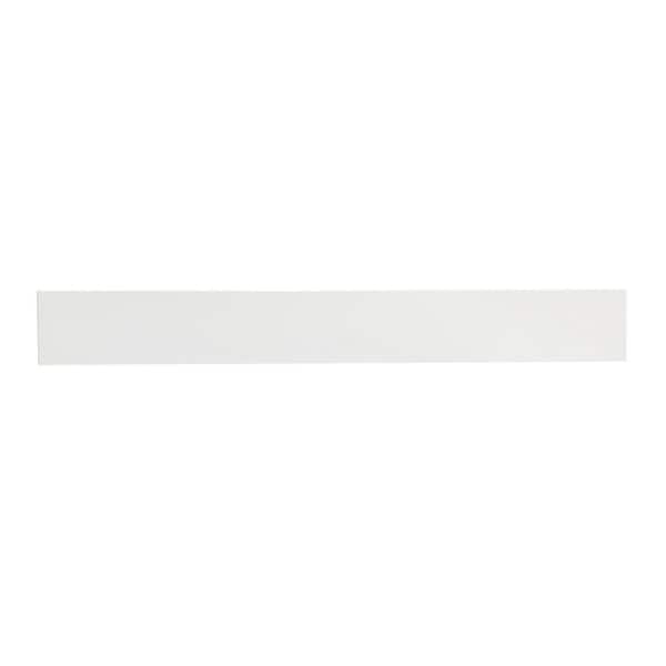 Unbranded Timeless Home 32 in. W Engineered Stone Vanity Backsplash in Ivory White