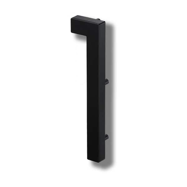 Unbranded ELITE 10 in. Floating Modern Oversized Cast Aluminum Black House Number #1