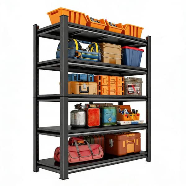 39.37 in. W x 71.2 in. H Shed Shelving 5-Tier Adjustable Storage