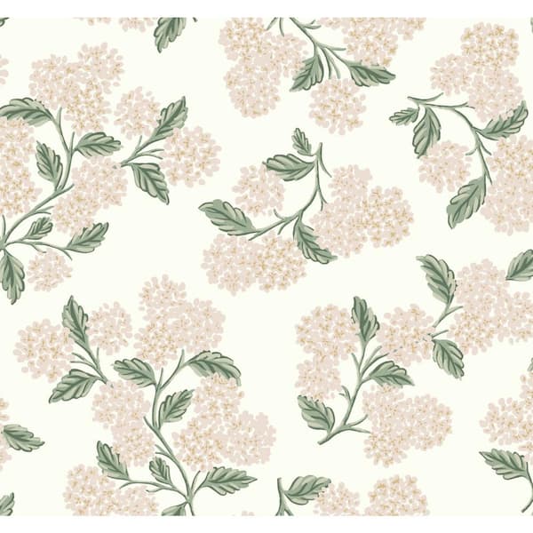 Hydrangea Unpasted Wallpaper (Covers 60.75 sq. ft.)