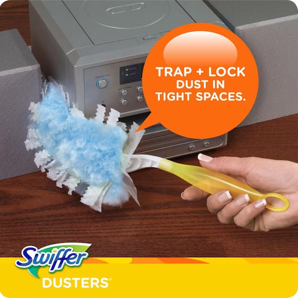 Swiffer Dusters trap and lock dust and allergens