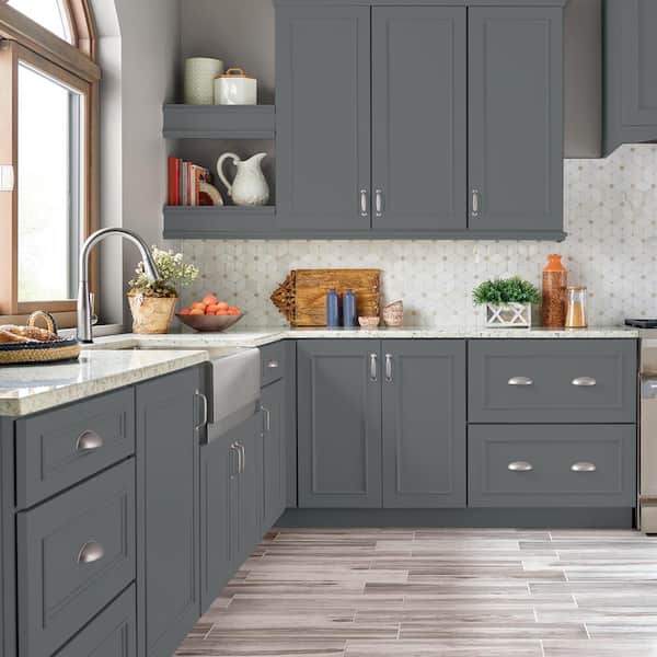 1 gal. #PPU18-03 Antique Tin Satin Enamel Interior/Exterior Cabinet, Door & Trim Paint