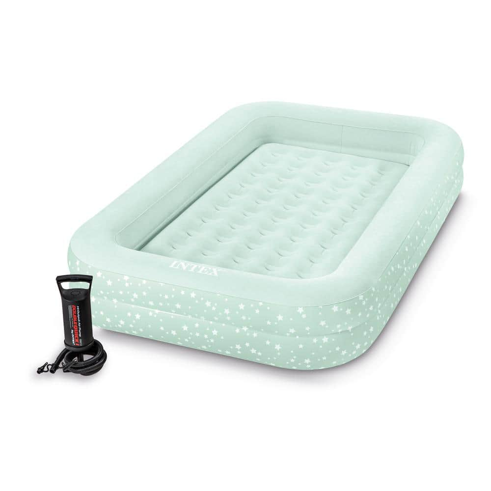 Intex Kidz 10  Starry Night Travel Air Mattress with Hand Pump