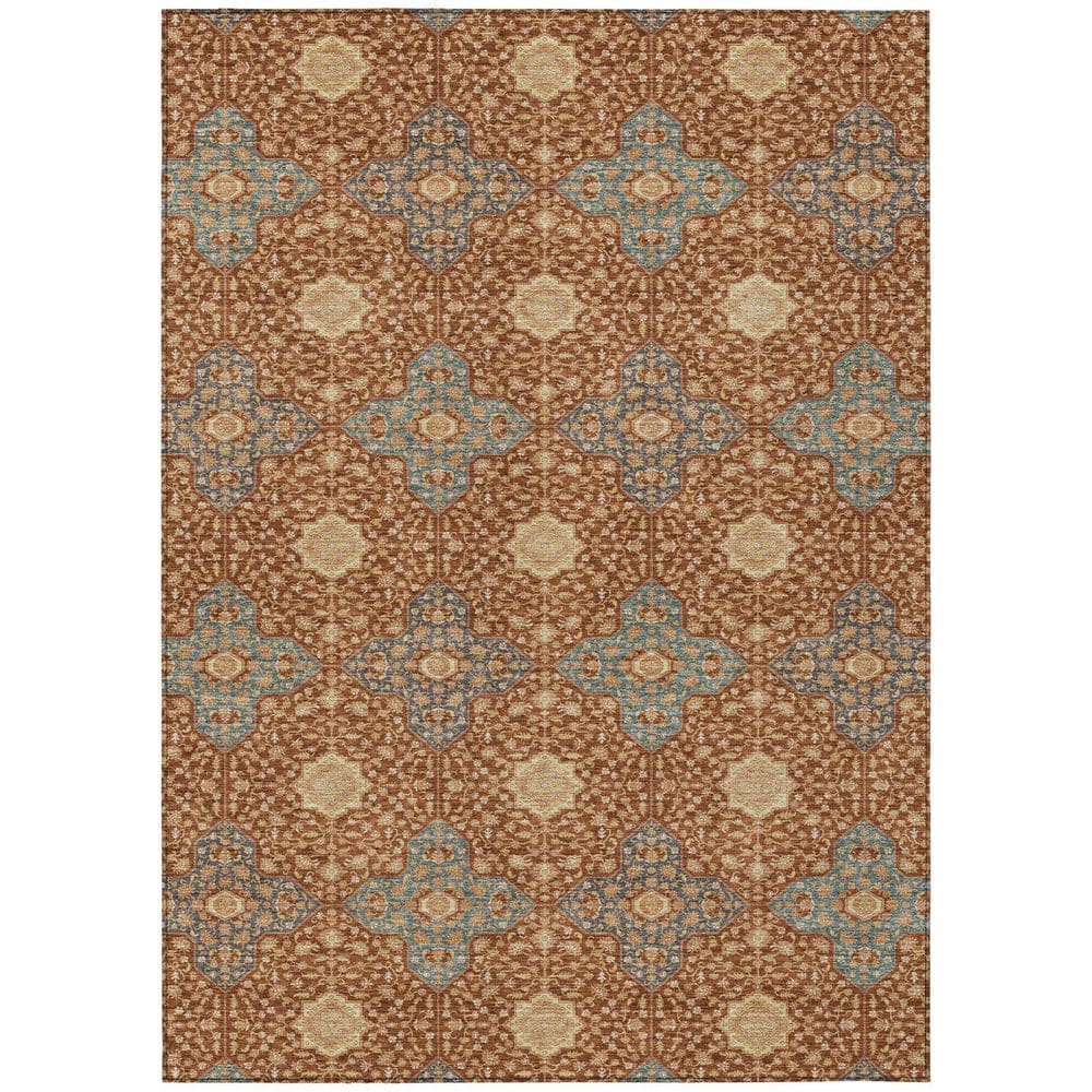 Chantille Machine Washable Indoor/Outdoor Abstract ACN2566 Paprika 9 ft. x 12 ft. Area Rug price history on PriceWatchPro
