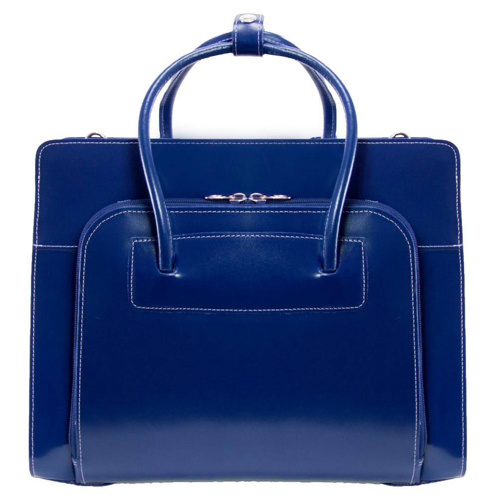 Lake Forest 15 in. Navy Top Grain Cowhide Leather Ladies Laptop Briefcase price history on PriceWatchPro