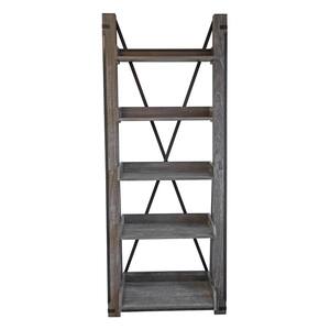 Washed Driftwood Model 33400 Industrial Open Ladder Bookcase