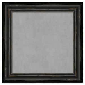 Rustic Pine Black Narrow 15 in. x 15 in. Framed Magnetic Board