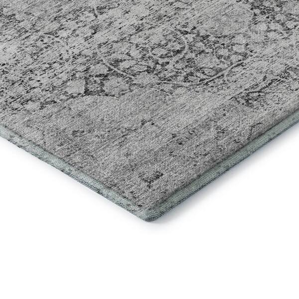 Mayfield Premium Machine Washable Abstract AMF1146 Gray 10 ft. x 14 ft. Area Rug
