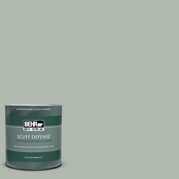 BEHR ULTRA 1 qt. #PPU12-14 Verdigris Extra Durable Semi-Gloss Enamel ...