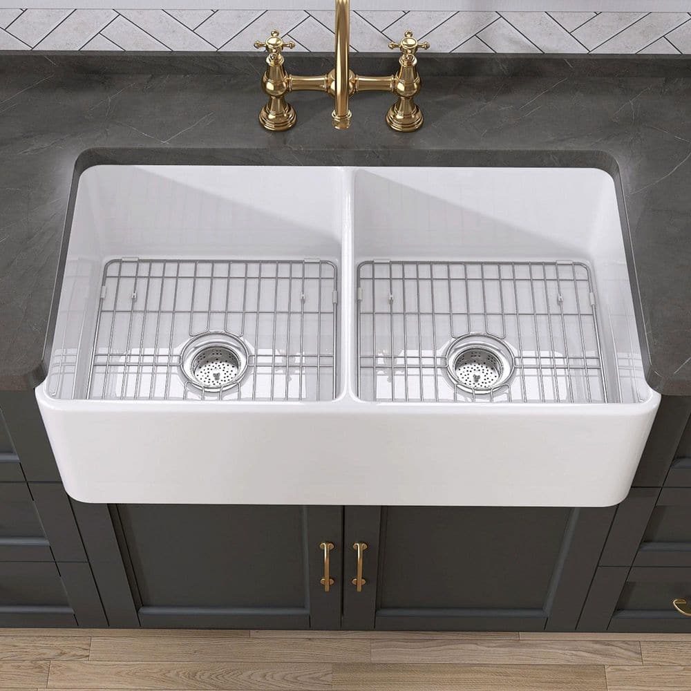 Zeafive Goz 33 in. Apron Front Farmhouse Sink Rectangular
