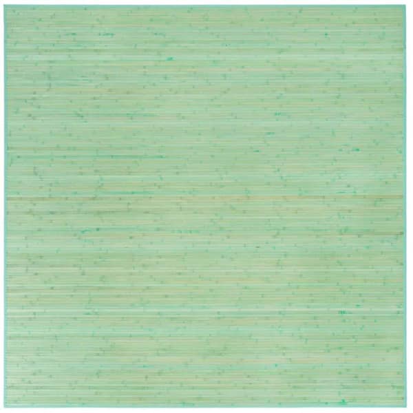 Bamboo Zhuzi Aqua 8 ft. x 8 ft. Square Area Rug