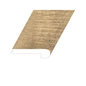 Summa Refined Brass 1 in. Thick x 94.5 in. L x 4.5 in. W HDF Waterproof AC5 Click Lock Laminate Flush Stair Nose Molding