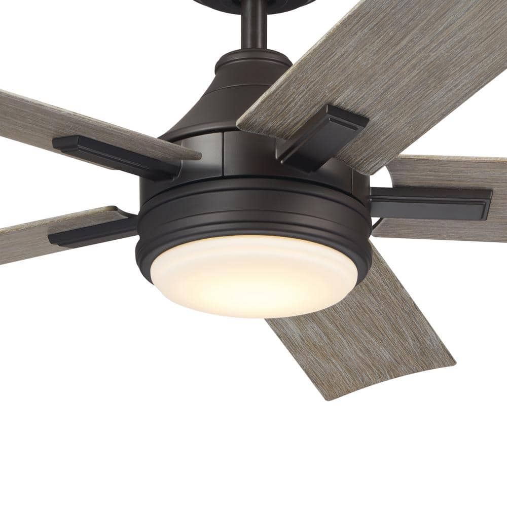 52-Inch Olde Bronze Ceiling Fan with LED Light and Remote